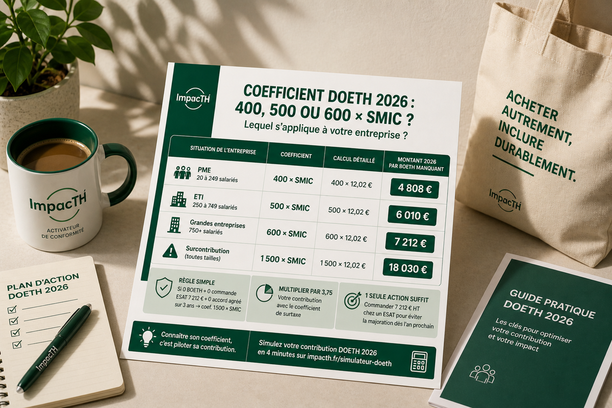 Coefficient DOETH 2026 : 400, 500 ou 600 × SMIC ? Le guide