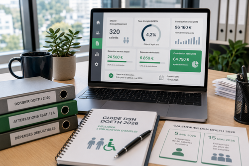 DSN DOETH 2026 : déclarer l'obligation d'emploi handicap