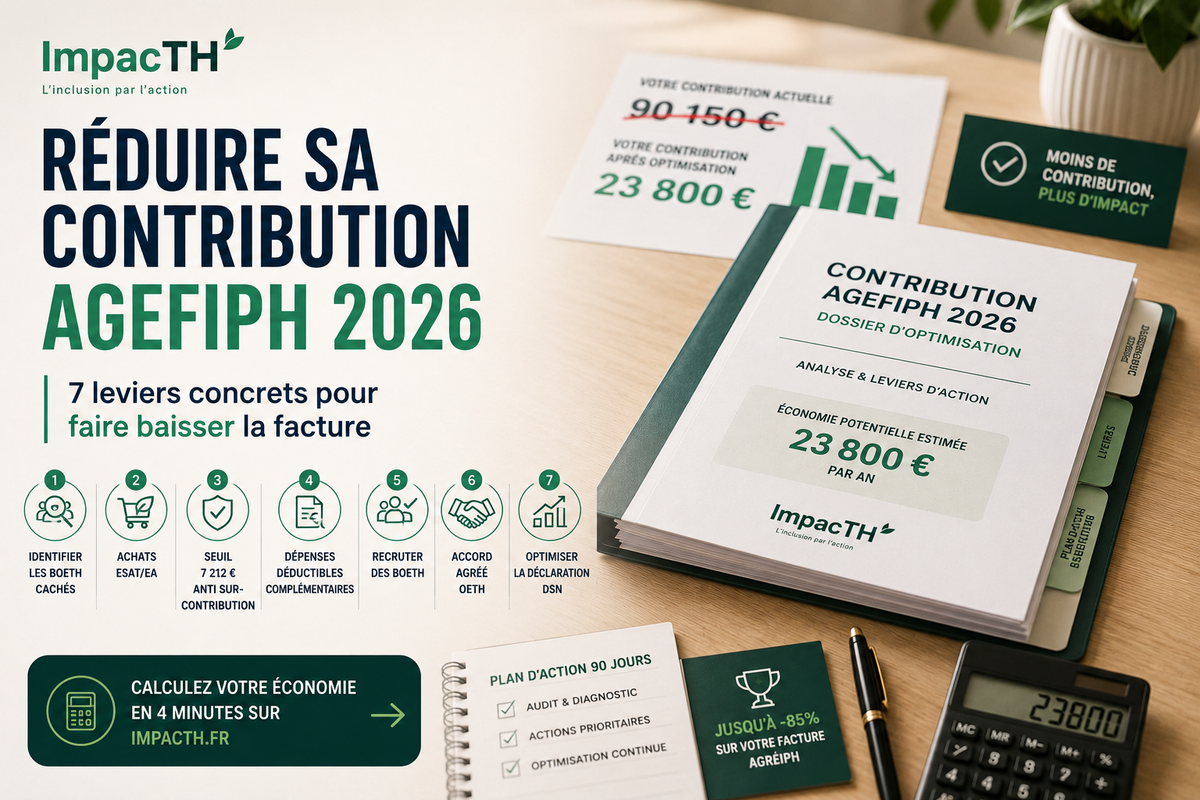 Réduire sa contribution AGEFIPH 2026 : 7 leviers concrets