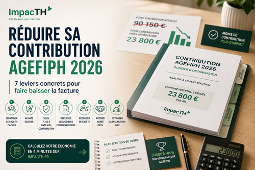 Réduire sa contribution AGEFIPH 2026 : 7 leviers concrets