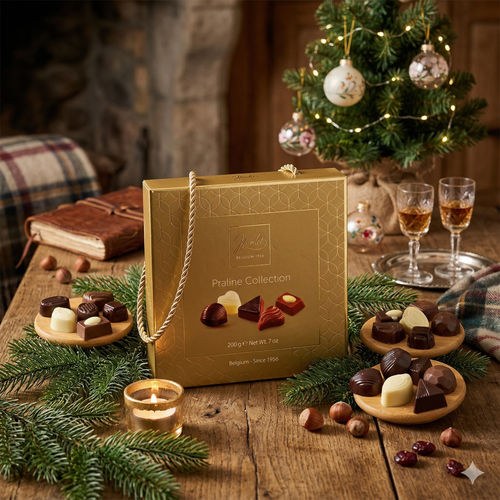 Ballotin de Chocolats Belges 200g – assortiment de pralines