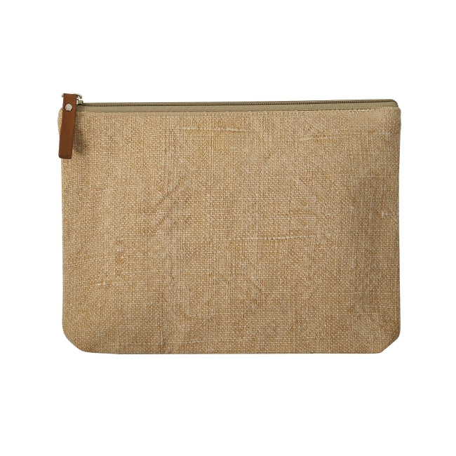 Trousse zip jute