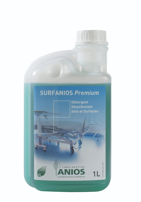 Détergent Désinfectant Surfanios Premium – Bidon 1L – Made in France