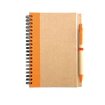 Bloc-notes recyclé et stylo