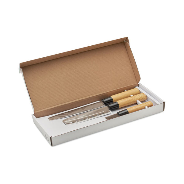 Set 3 couteaux style japonais