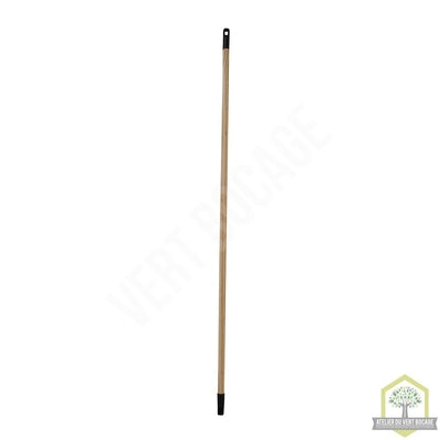 Manche en bois 130 cm – Embout à vis et attache