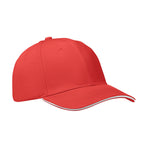 Casquette 6 panneaux 260 gr/m