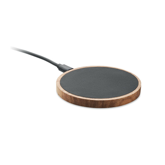 Chargeur sans fil en acacia 15W