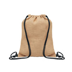 Sac à cordon en jute