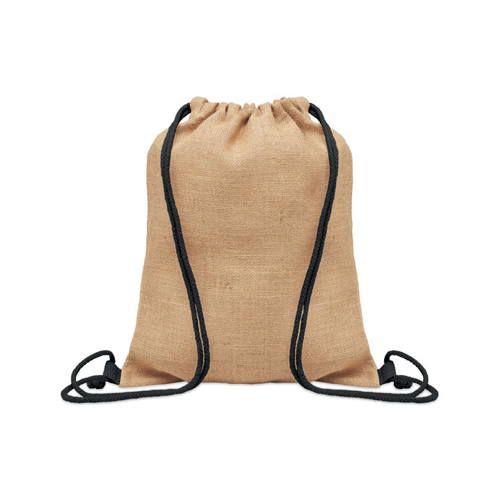 Sac à cordon en jute