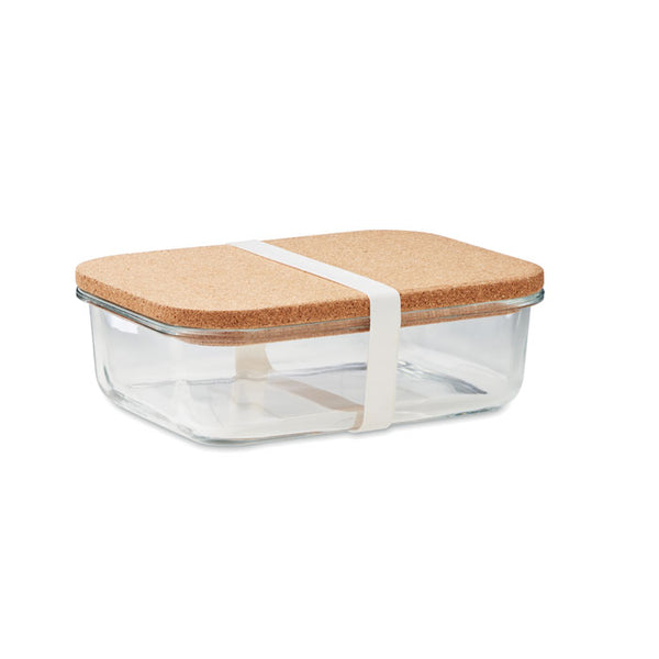 Lunchbox en verre & liège