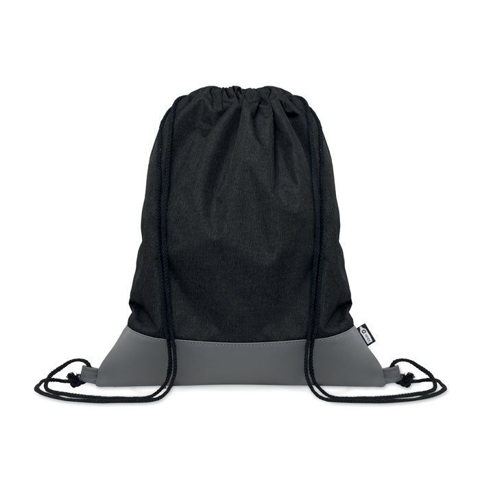 Sac à cordon en PU RPET 2 tons