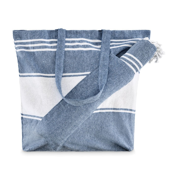 Sac de plage avec serviette