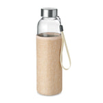 Bouteille & housse en jute