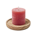 Bougeoir rond avec bougie
