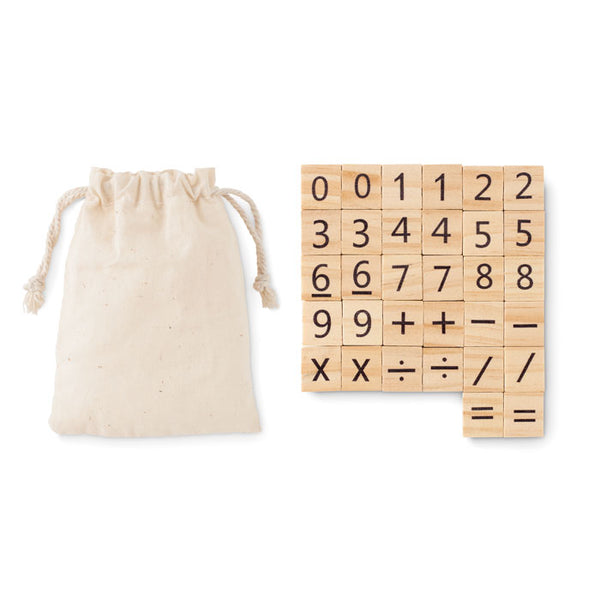 Jeu de comptage éducatif en boi