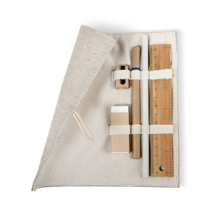Set d'écriture,pochette coton