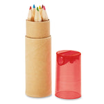 Tube de 6 crayons de couleur