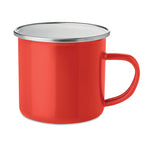 Tasse en métal émaillé