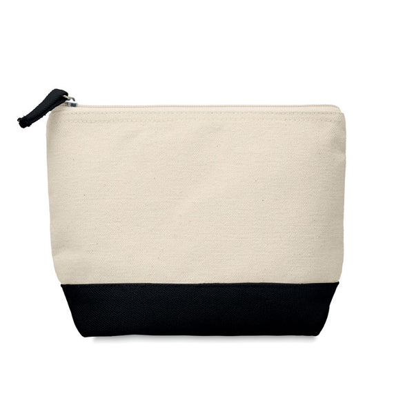 Trousse en coton bicolore