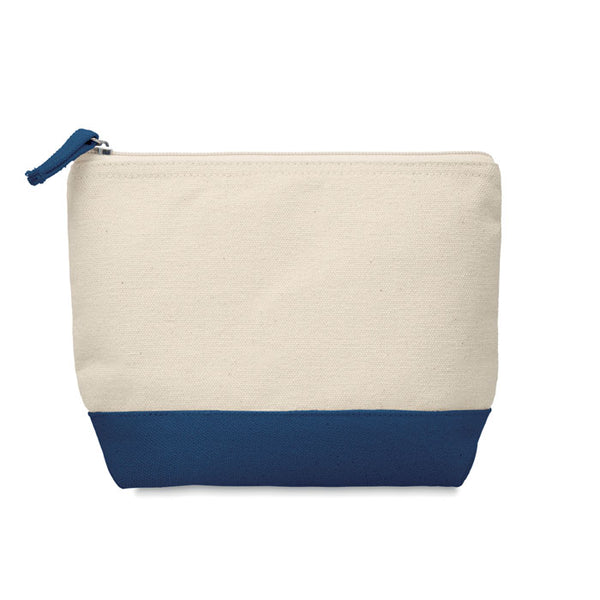 Trousse en coton bicolore