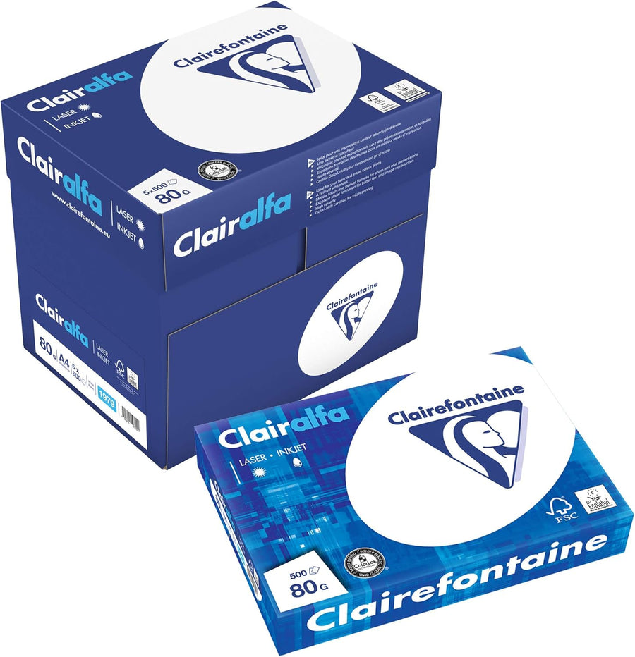 Papier A4 80g boîte distributrice CLAIREFONTAINE
