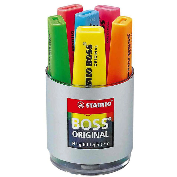 Pot 6 surligneurs STABILO BOSS ORIGINAL