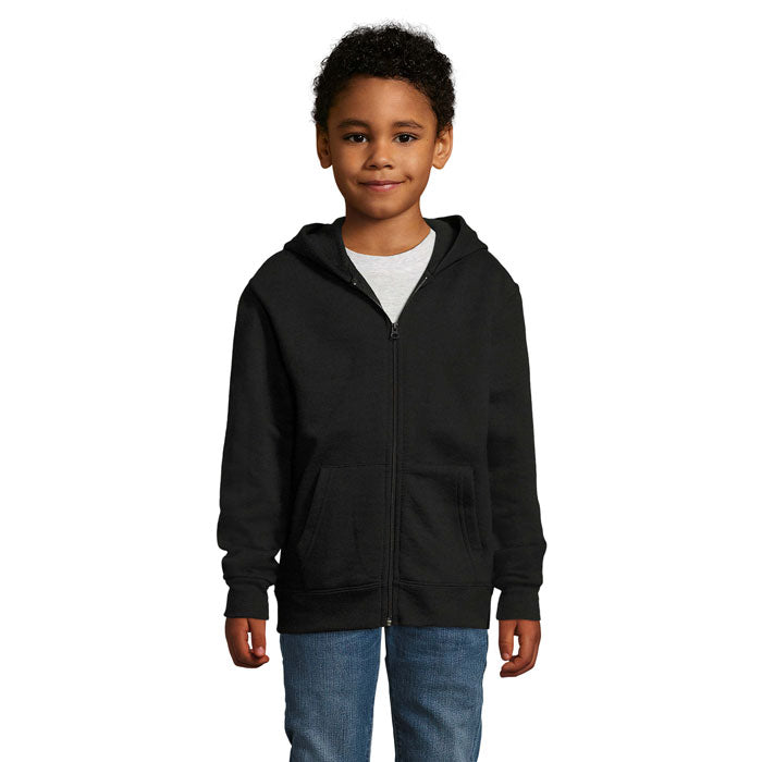 STONE KIDS VEST ZIP CAPUCHE
